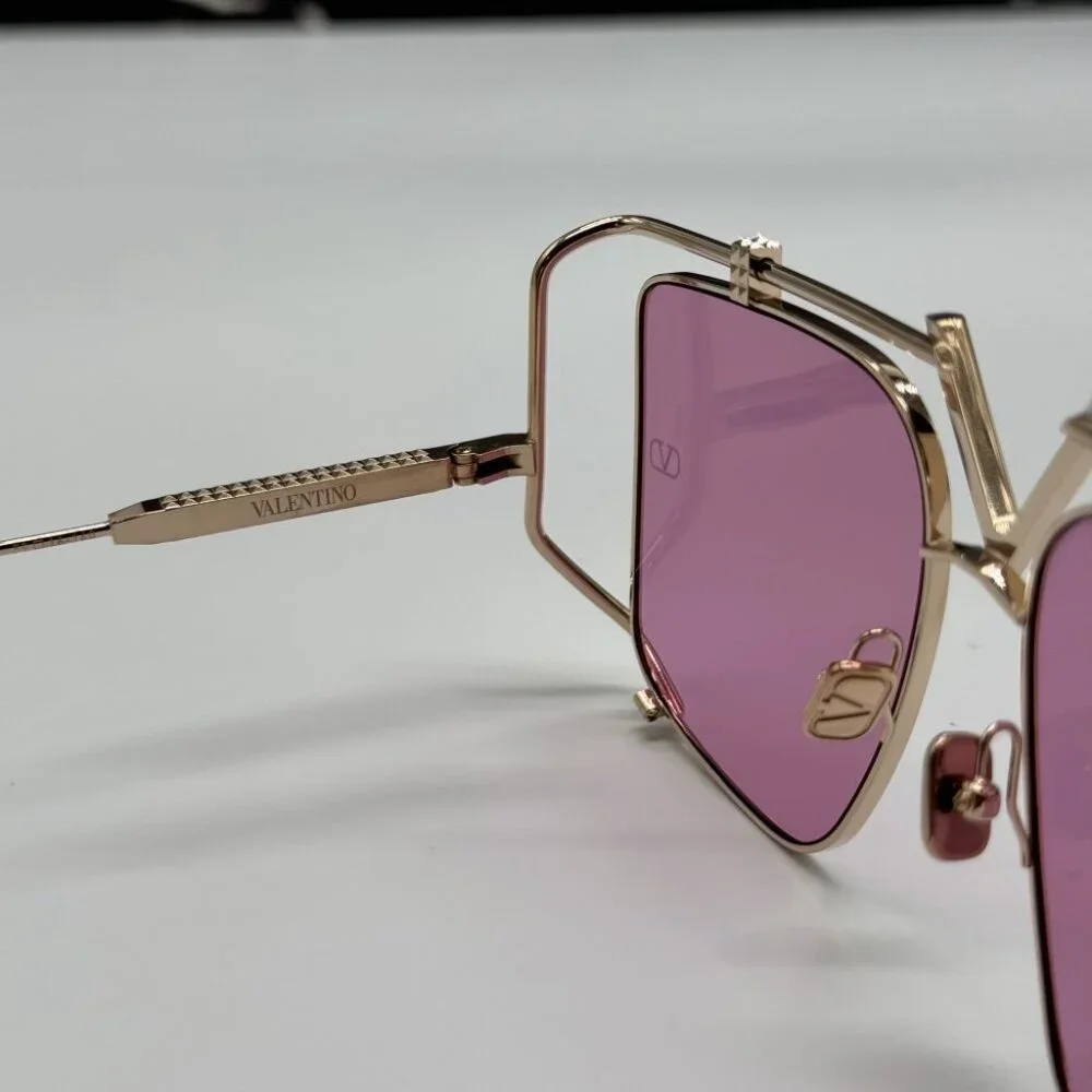 NEW VALENTINO V-LIGHT PINK WOMEN SUNGLASSES VALENTINO VLS-116C PINK